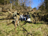 The geology team taking GPS readings to map the the land