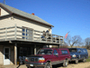 A front view of the house